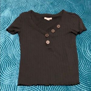 Black v neck top
